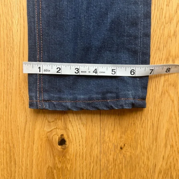 ARITZIA Denim Forum Blue Slim Straight Jeans - 25 - Picture 5 of 12